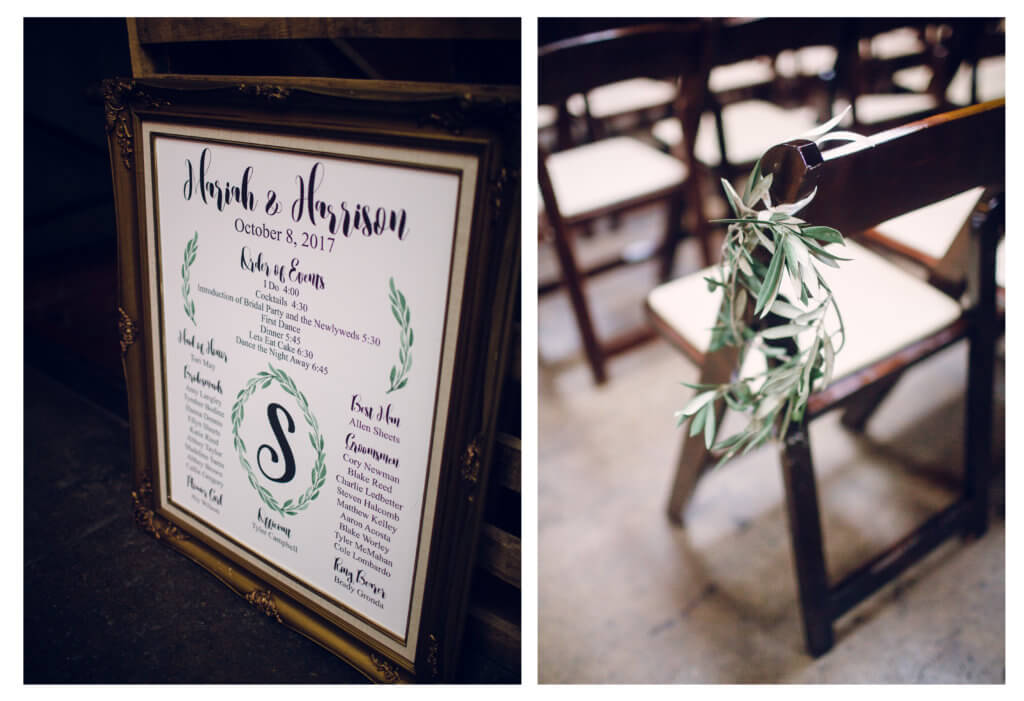 Wedding decor at The Standard Knoxville