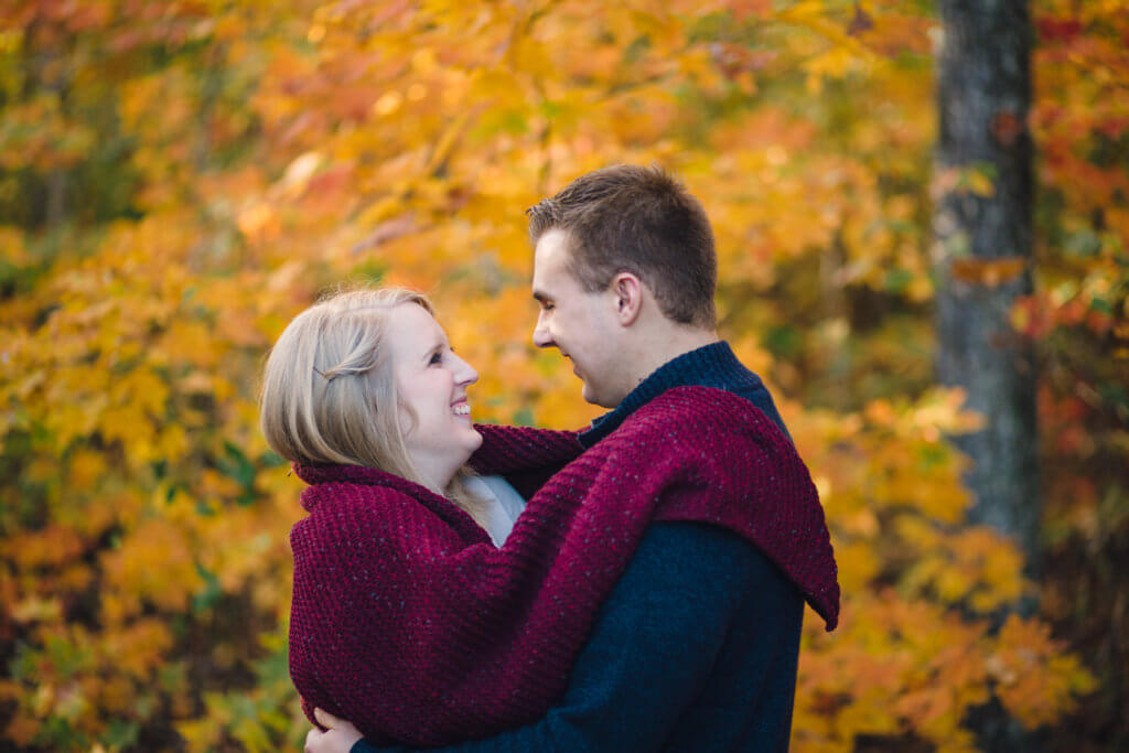 Engaged Couple at Estate Of Grace Farm in Knoxville TN