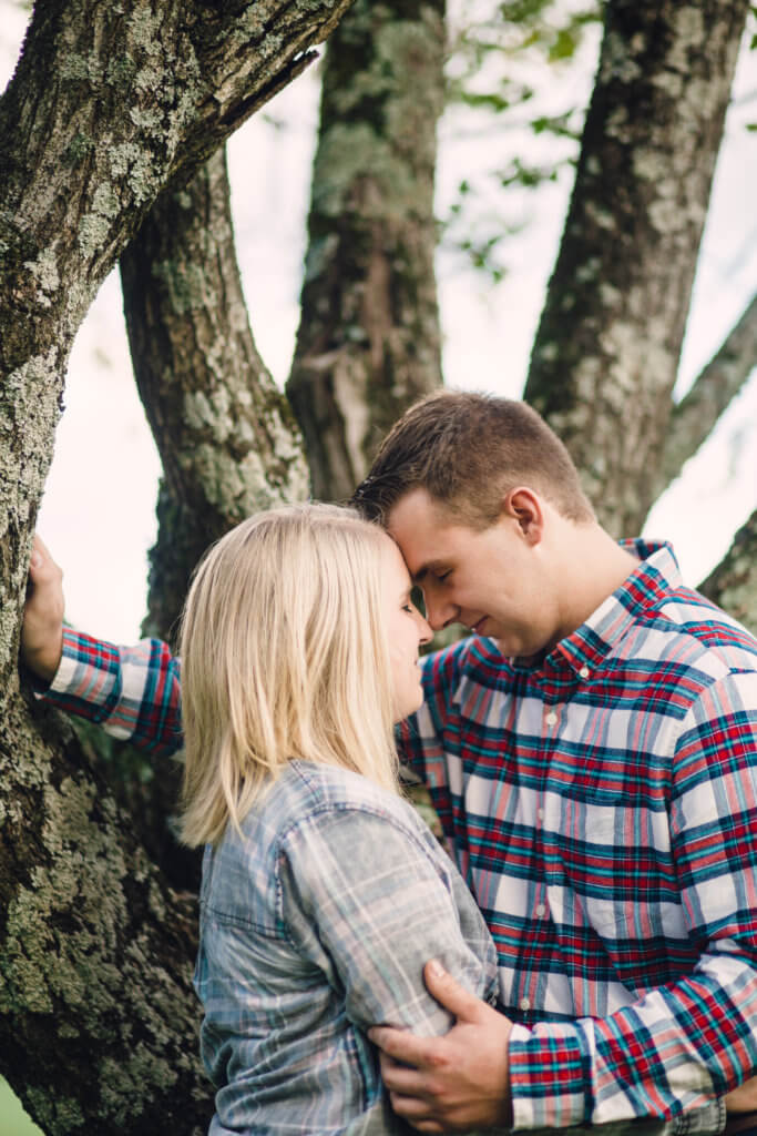 Engaged Couple at Estate Of Grace Farm in Knoxville TN