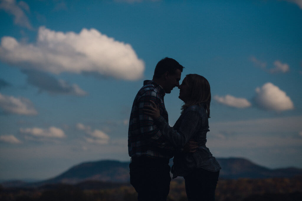 Engaged Couple at Estate Of Grace Farm in Knoxville TN