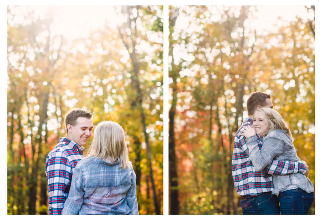 Engaged Couple at Estate Of Grace Farm in Knoxville TN