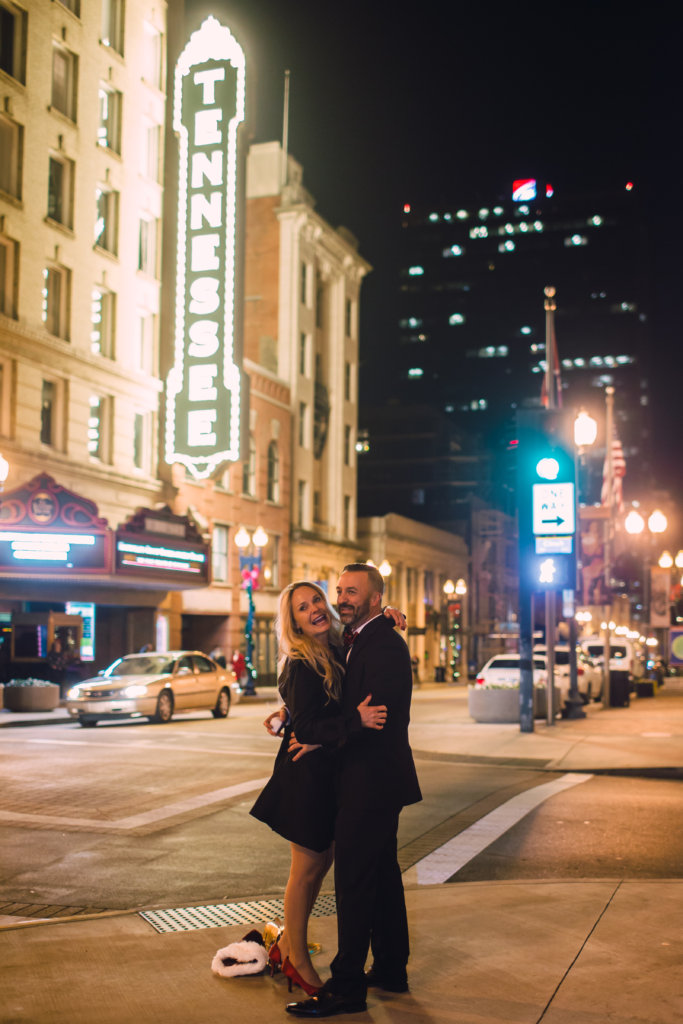 Surprise Engagement on Gay Street Knoxville TN