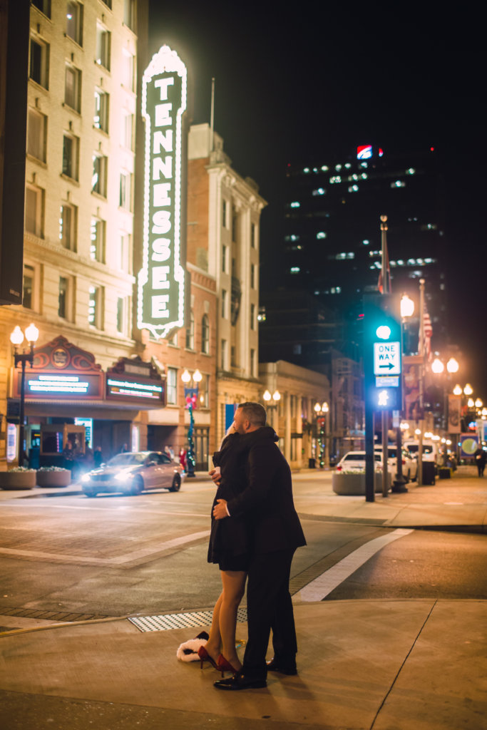 Surprise Engagement on Gay Street Knoxville TN