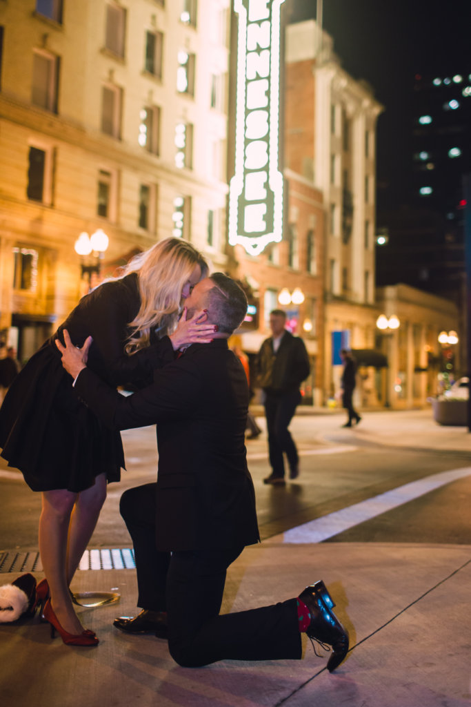 Surprise Engagement on Gay Street Knoxville TN