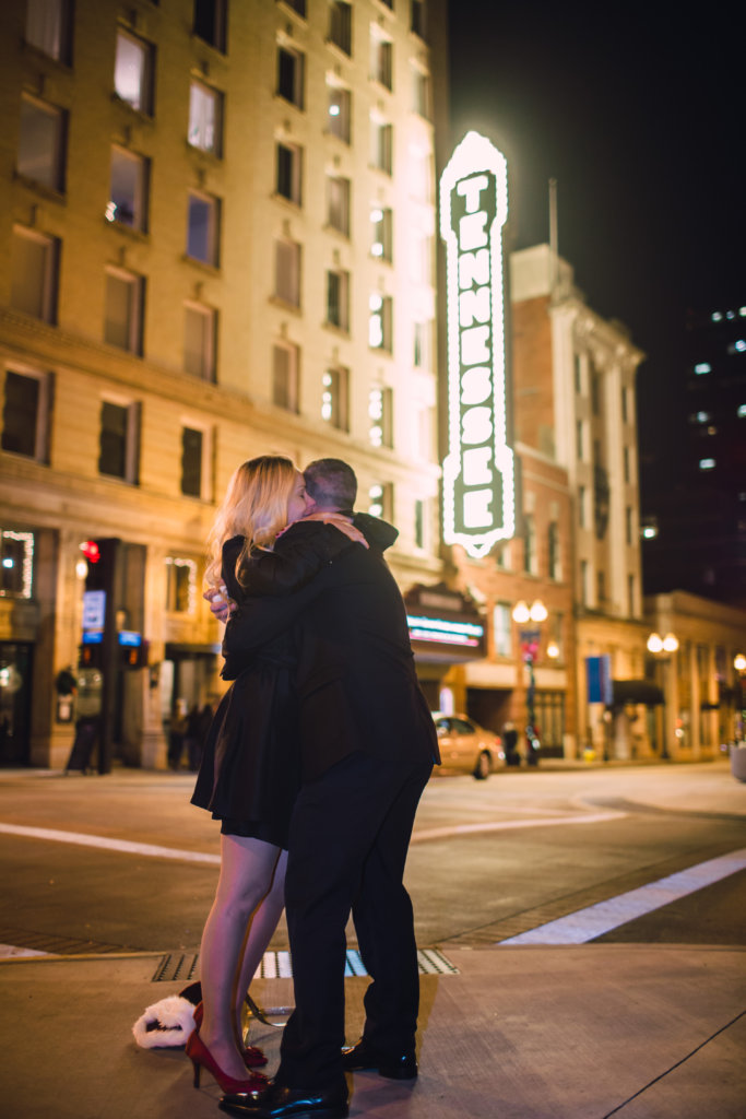 Surprise Engagement on Gay Street Knoxville TN