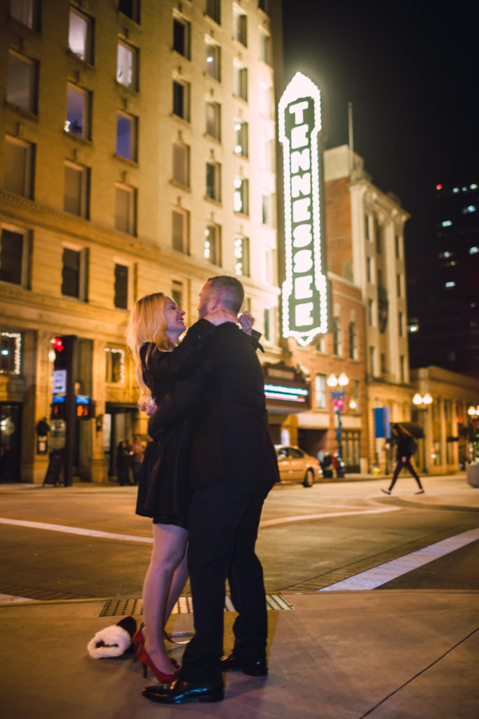 Surprise Engagement on Gay Street Knoxville TN