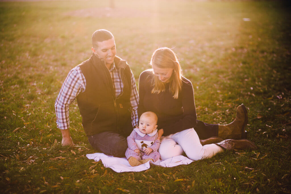 Family at NC State Campus Raleigh NC