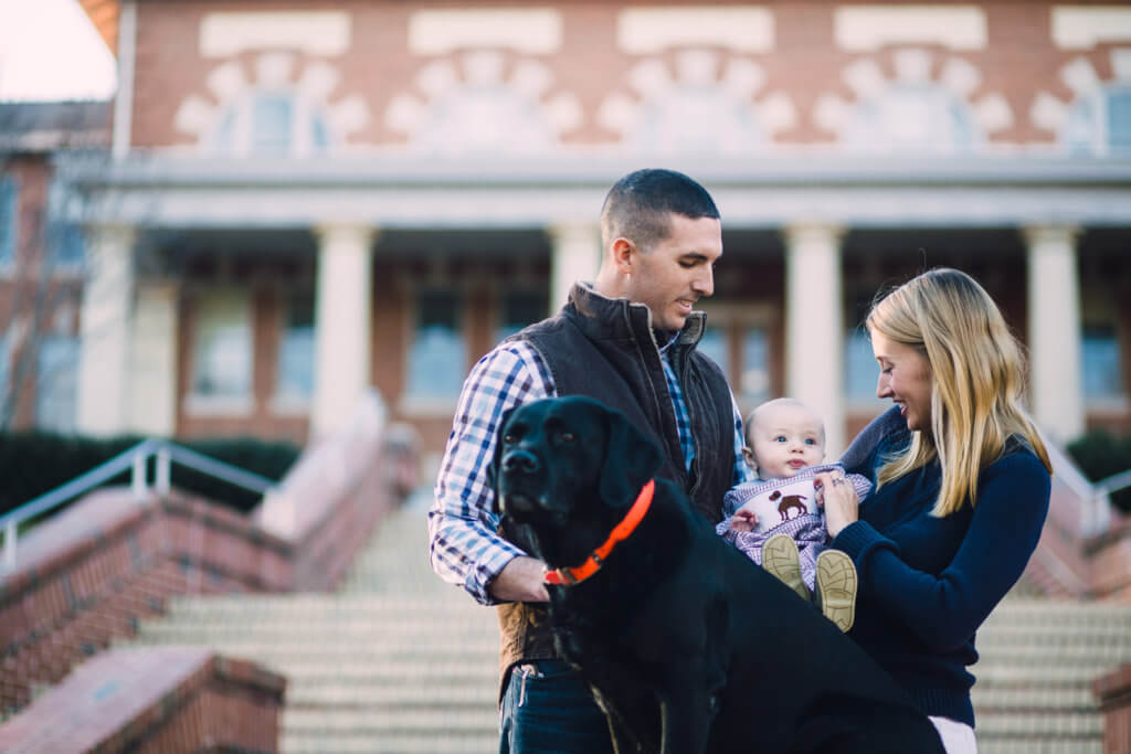 Family at NC State Campus Raleigh NC