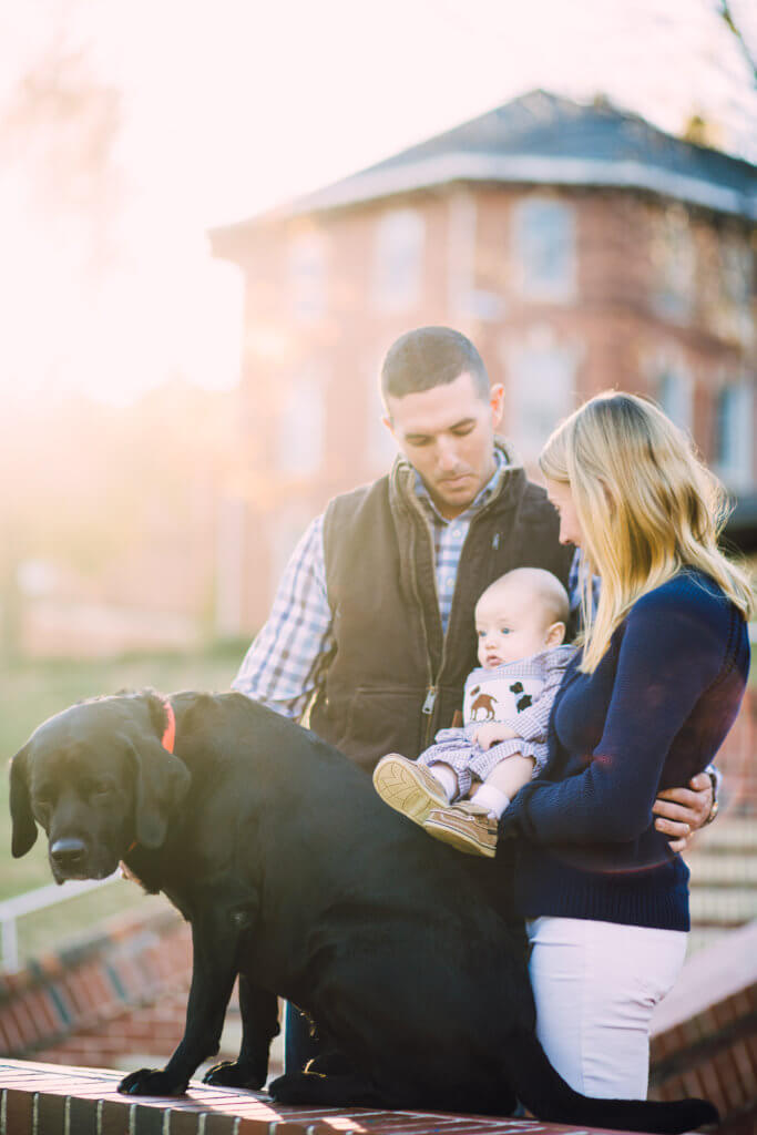 Family at NC State Campus Raleigh NC