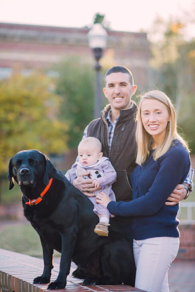 Family at NC State Campus Raleigh NC