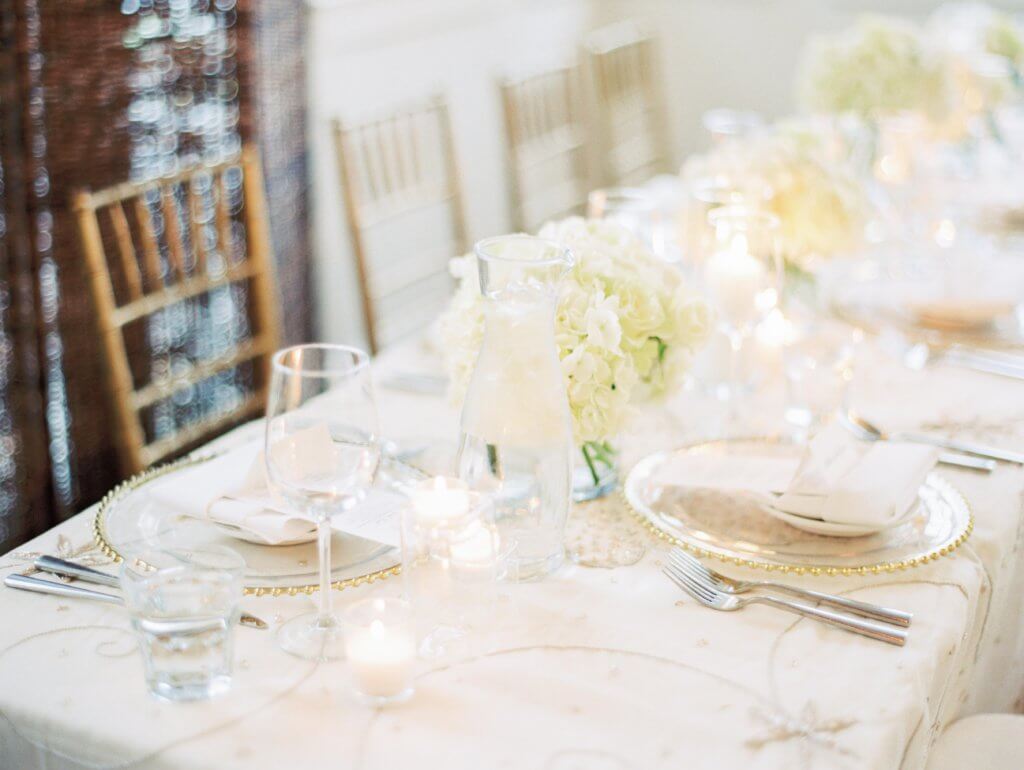 Place setting at Bride at Spring House Restaurant Kitchen & Bar