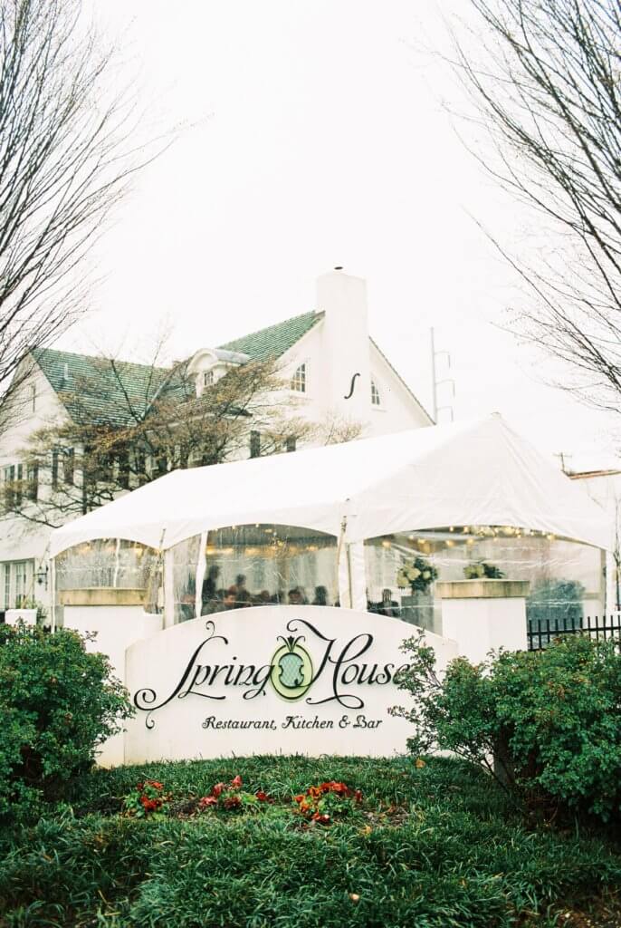 Bride at Spring House Restaurant Kitchen & Bar