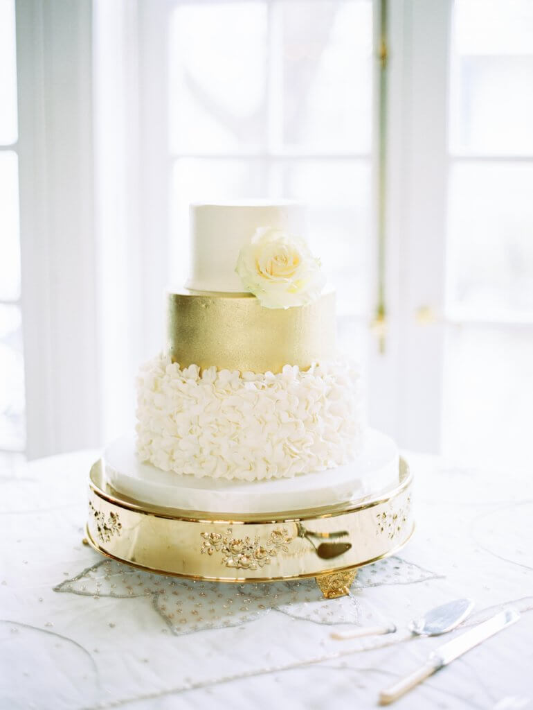 Wedding cake by Maxie B's at Spring House Restaurant Kitchen & Bar