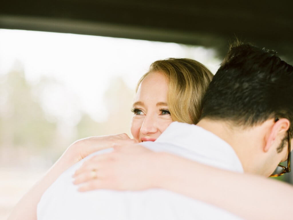 Engaged Couple at The Barn at Reynolda Village