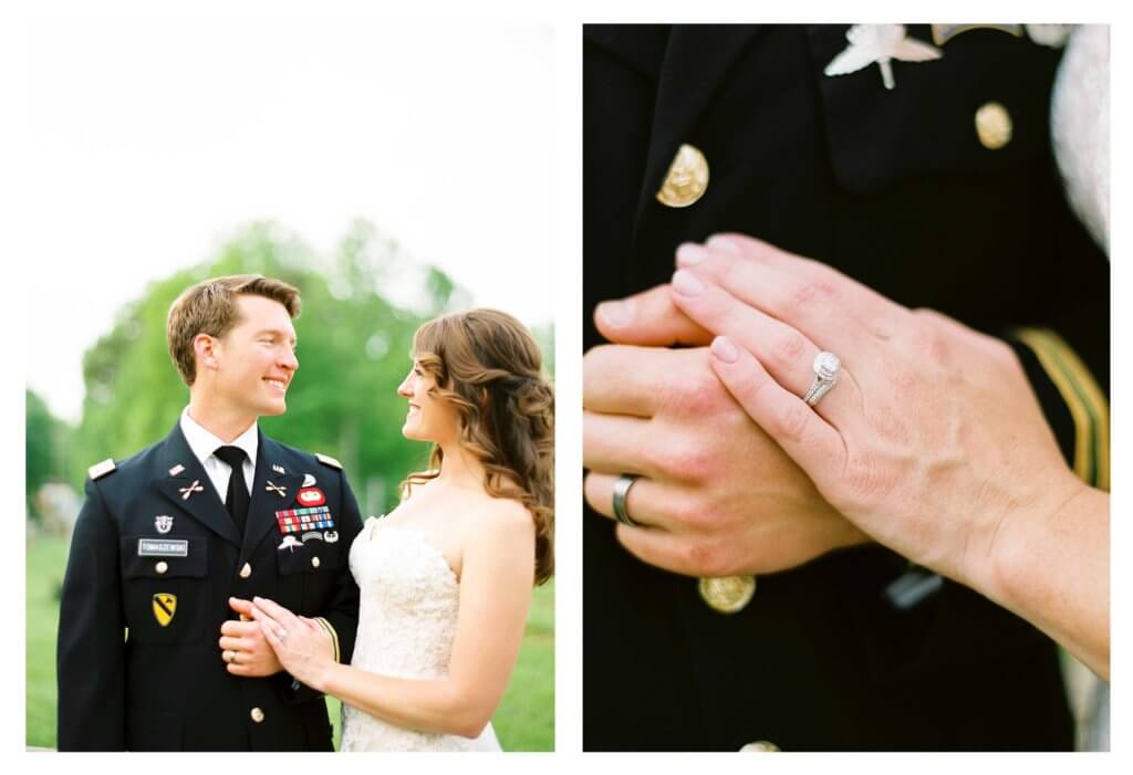 Bride and Groom in Mt Airy NC