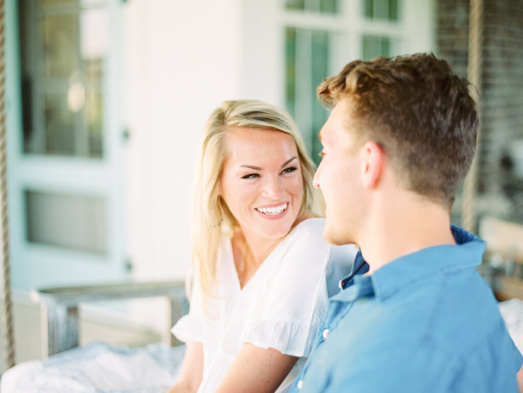 Engaged Couple having Engagement Photos taken at Knoxville Wedding Venue