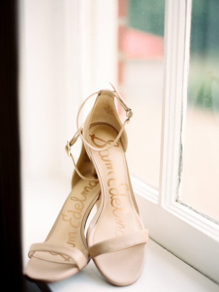 Wedding Shoes at Starmount Presbyterian Church Greensboro NC