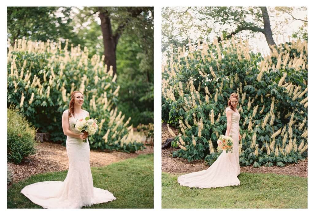 Bride at the Greensboro Arboretum