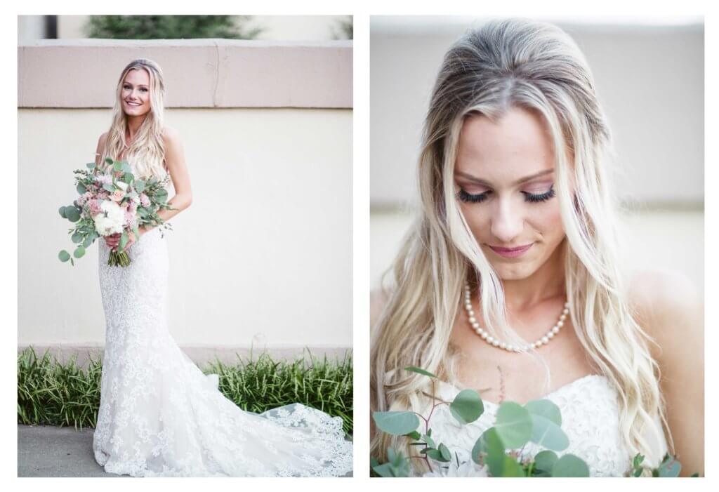 Bride at villa de l'amour in high point nc