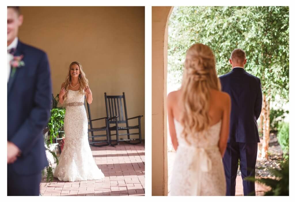 Bride at villa de l'amour in high point nc