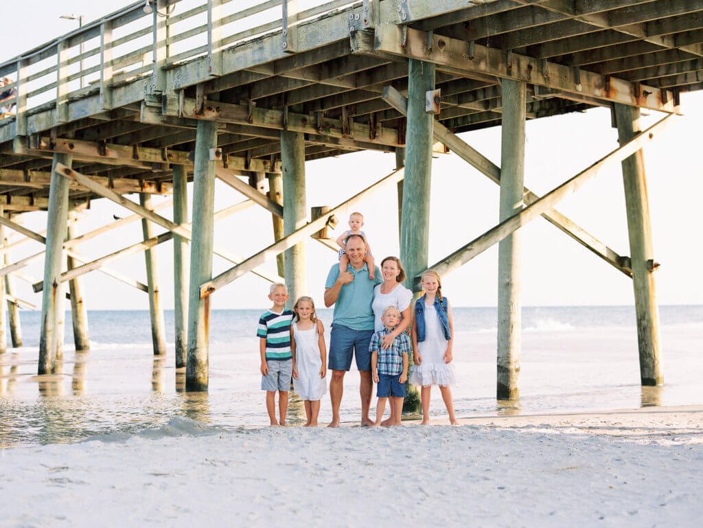 Family at Jolly Roger Pier