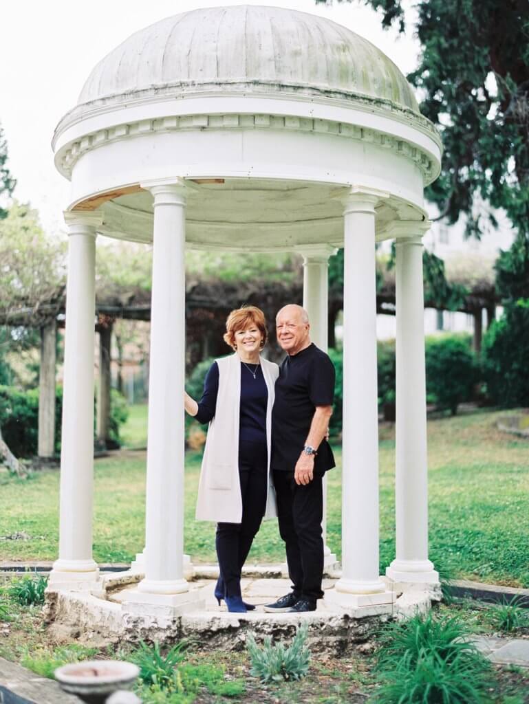 Engaged couple at The Bleak House Knoxville Tn