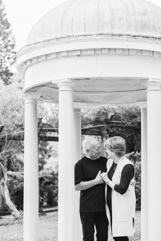 Engaged couple at The Bleak House Knoxville Tn