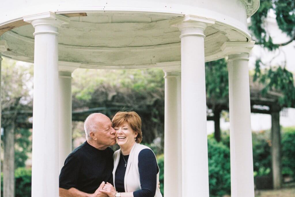 Engaged couple at The Bleak House Knoxville Tn