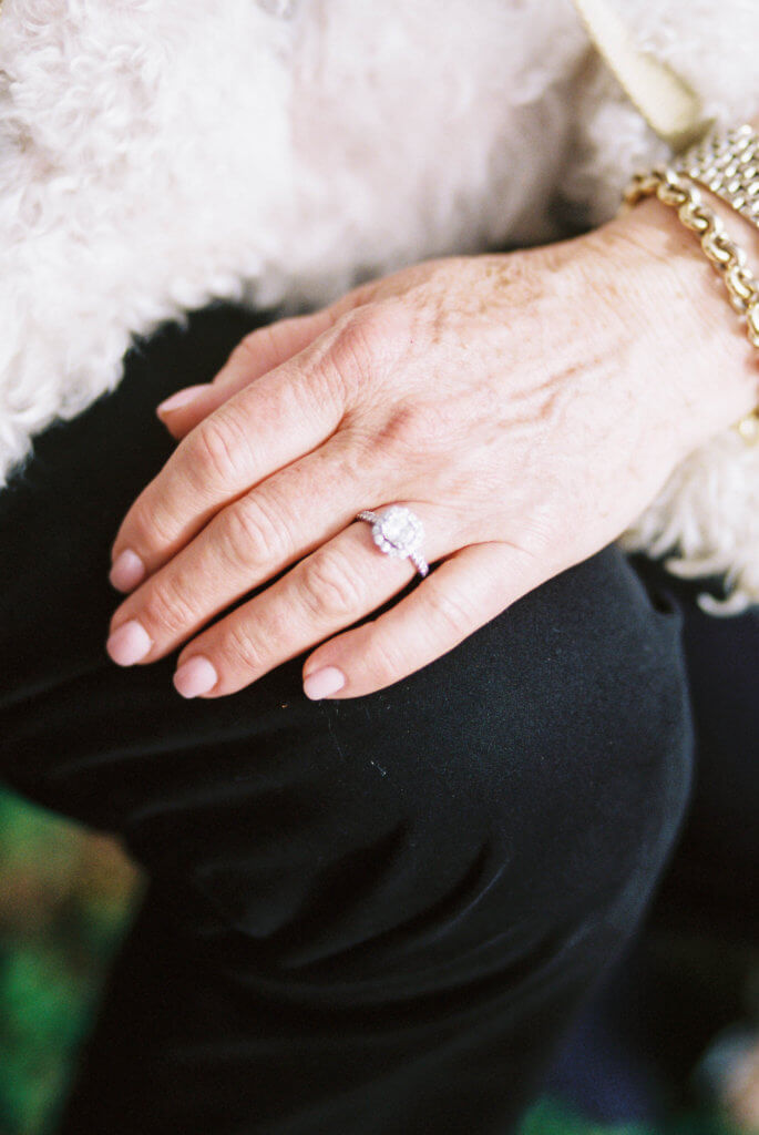 Engaged couple at The Bleak House Knoxville Tn