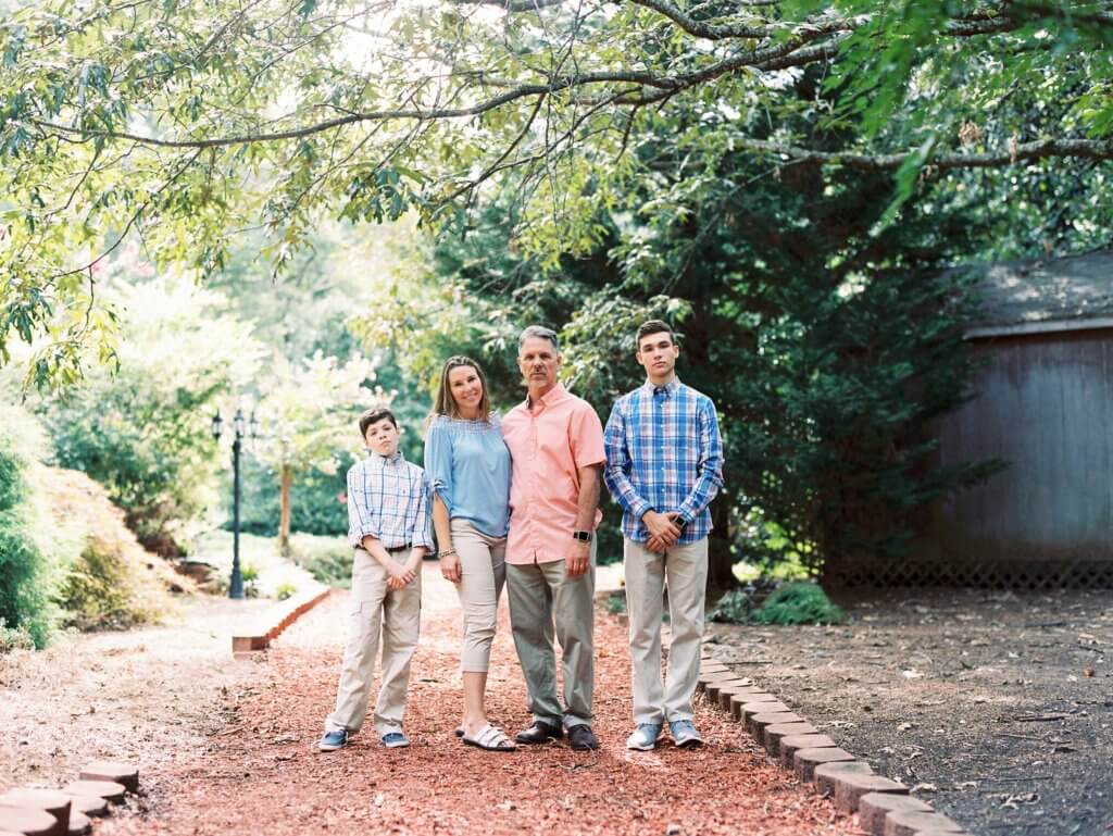 Family Photos at The Gardens at Gray Gables Summerfield nc