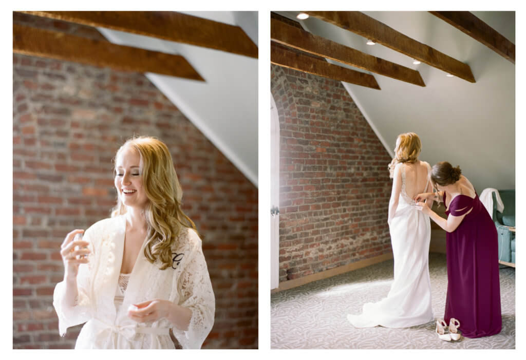 Bride at The Barn At Reynolda Village