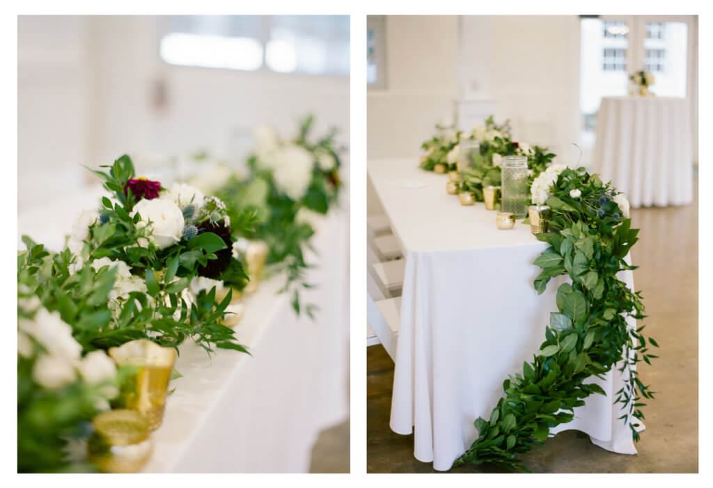 Wedding gFloral at The Barn At Reynolda Village