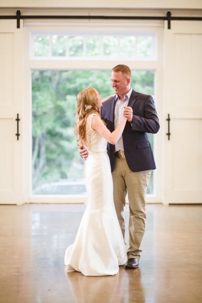 Dancing couple at The Barn At Reynolda Village