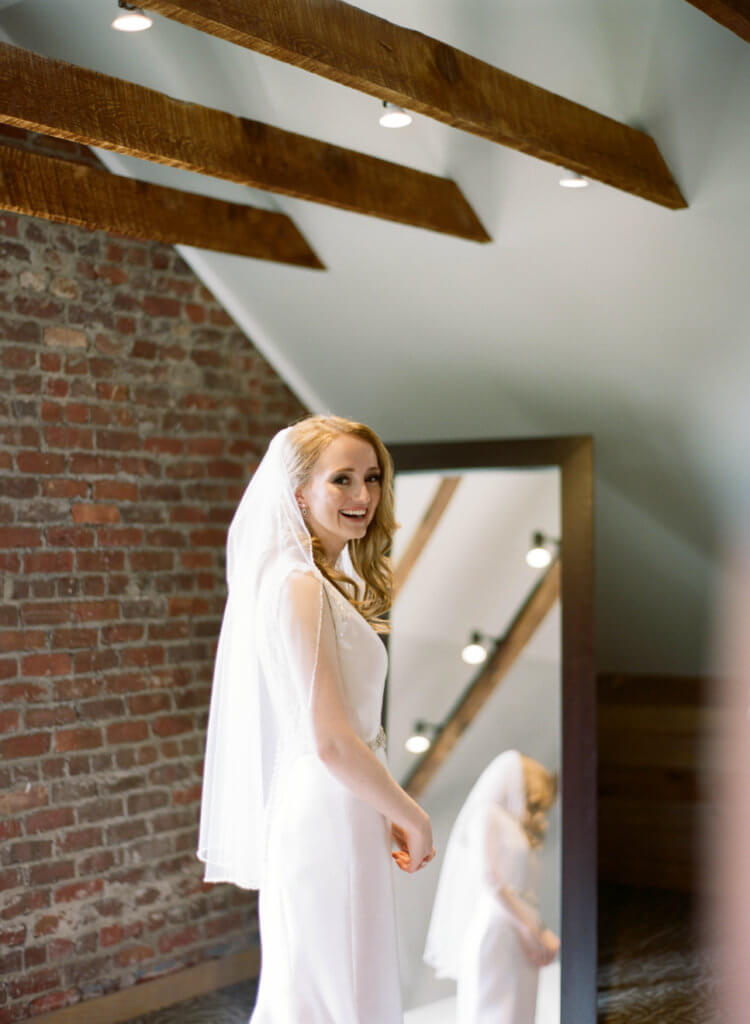 Bride at The Barn At Reynolda Village