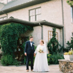 Bride and Groom at Ceiner Botanical Garden Kernersville, NC