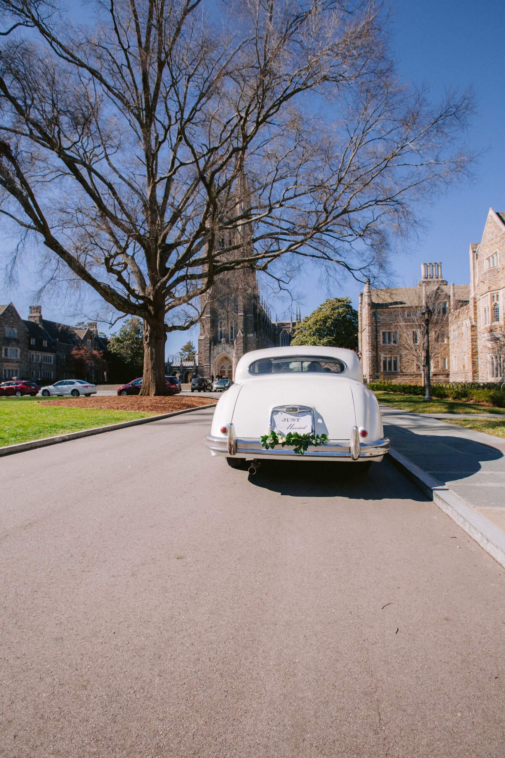 Classic Jaguar at Duke Chapel 