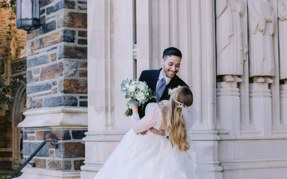 Duke Chapel Wedding, Durham North Carolina