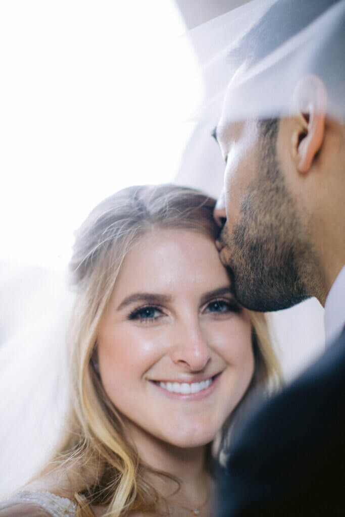 Bride and Groom at Duke Chapel